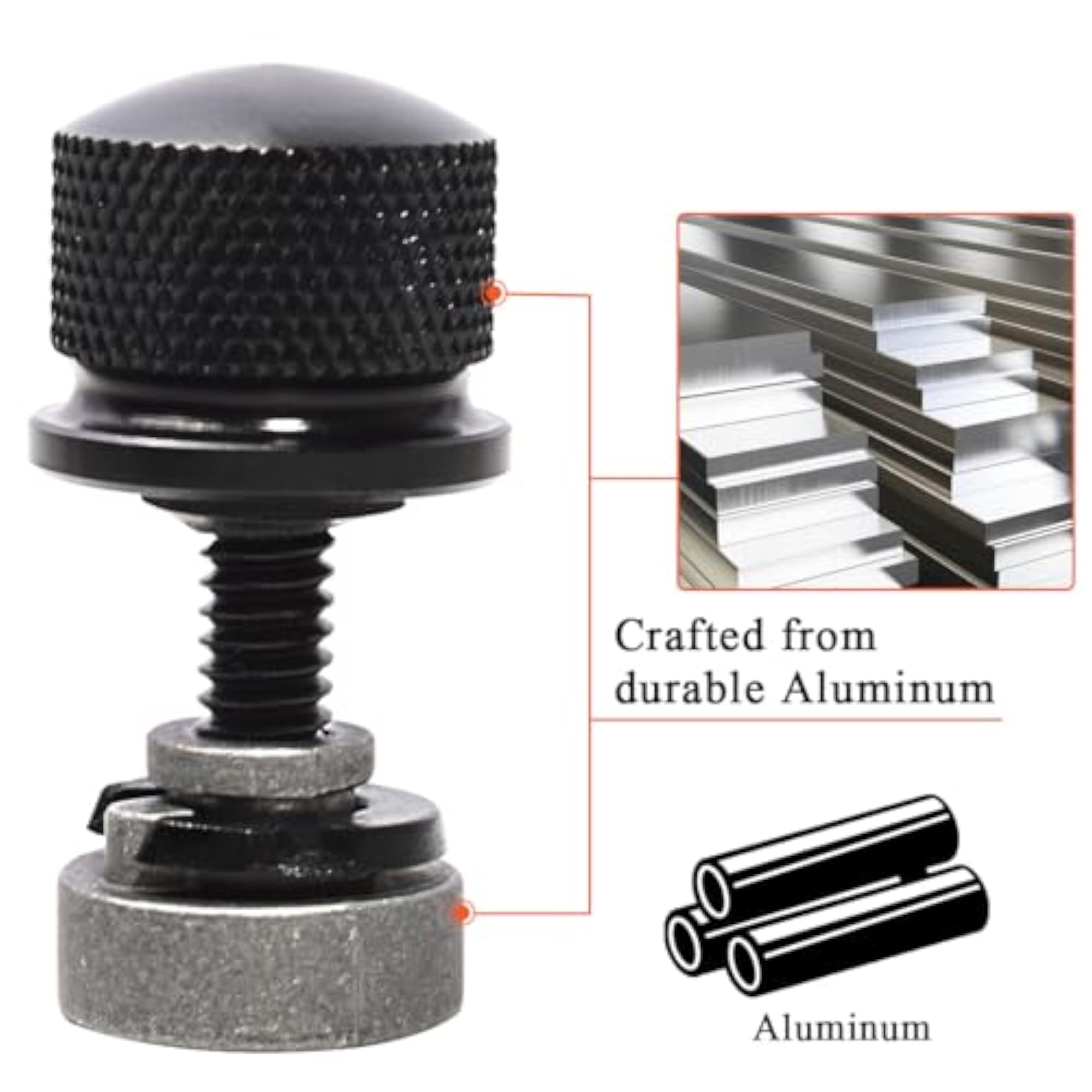 Quick-Release Fender Seat Hardware Kit for Harley Bikes